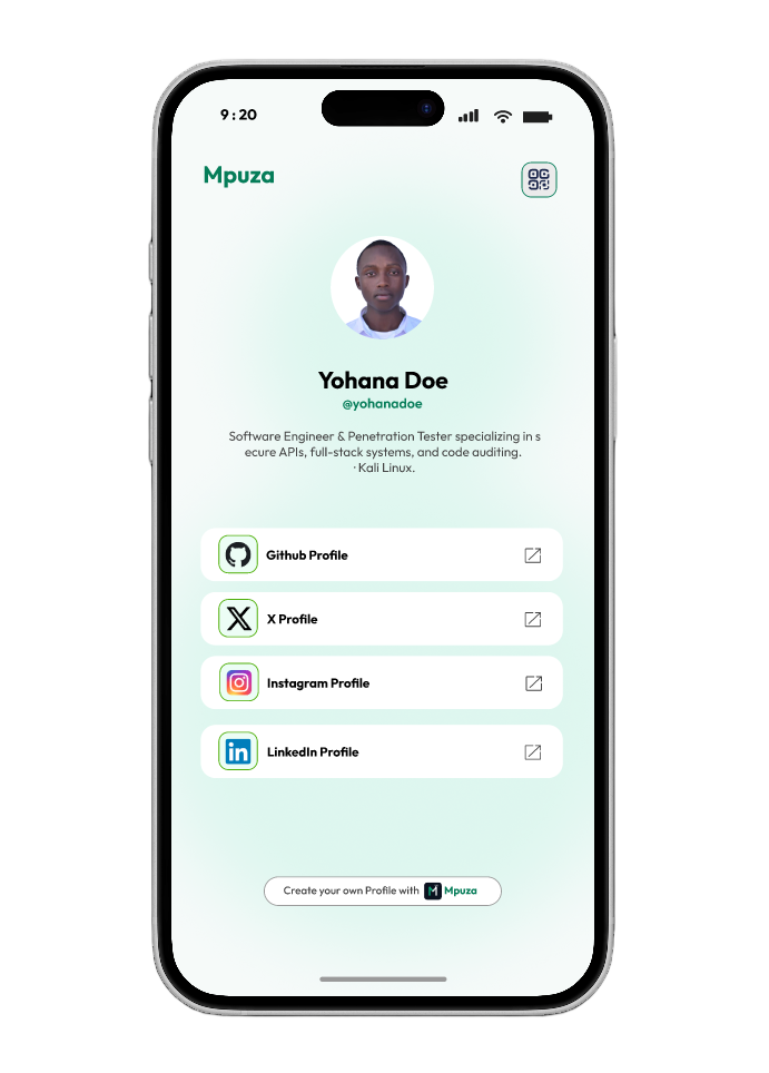Mpuza Mobile App Mockup